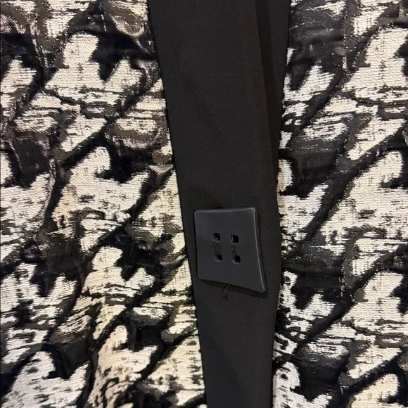 Joseph Ribkoff Black and White Patterned Jacket - Picture 5 of 9